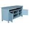 International Concepts Entertainment / TV Stand with 2 Doors, Ocean Blue, Antique Rubbed TV32-51 - alternate 7